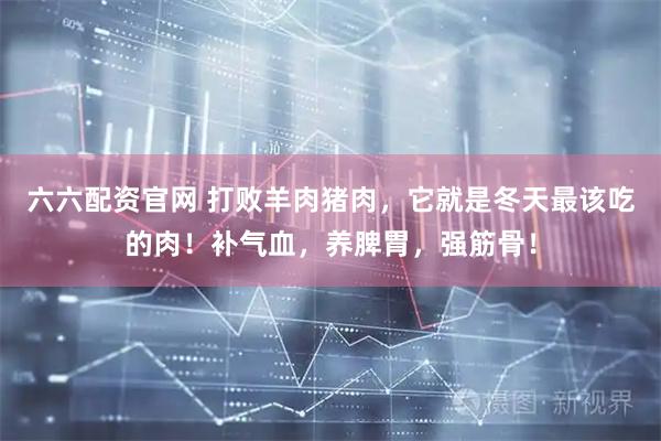 六六配资官网 打败羊肉猪肉，它就是冬天最该吃的肉！补气血，养脾胃，强筋骨！