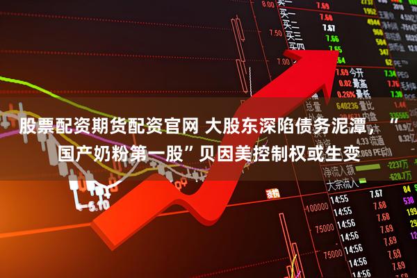 股票配资期货配资官网 大股东深陷债务泥潭，“国产奶粉第一股”贝因美控制权或生变